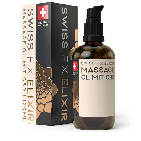 Swiss FX CBD Massage Öl (500mg) - 100 ml